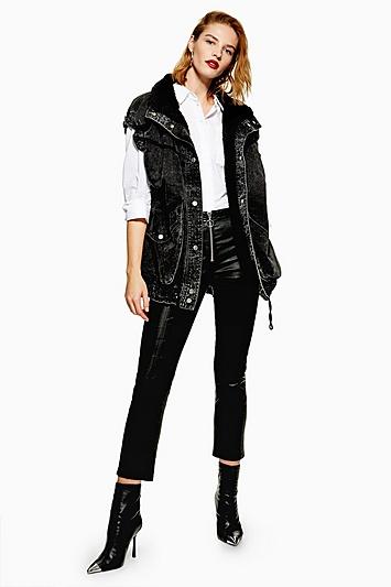 Topshop Sleeveless Denim Jacket