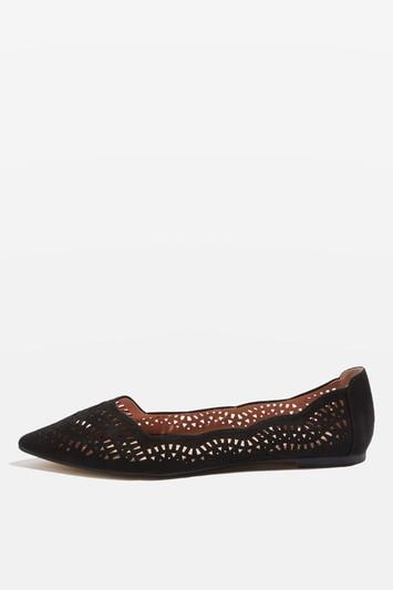 Topshop Ace Laser Cut Point Shoes