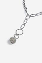 Topshop *crystal Ball Y-neck Necklace