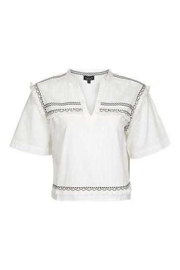 Topshop Tape Detail T-shirt