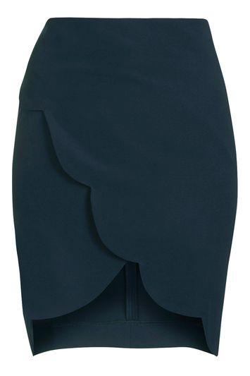 Topshop Scallop Wrap Skirt