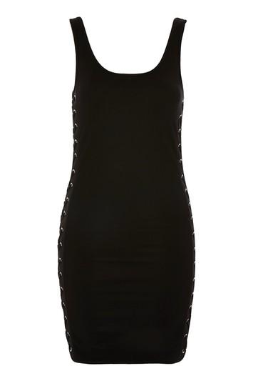 Topshop Petite Lace Up Side Mini Dress