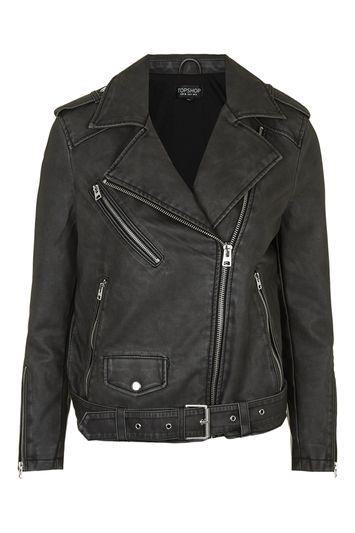 Topshop Oversized Biker Jacket