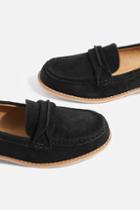 Topshop Black Lolly Loafers