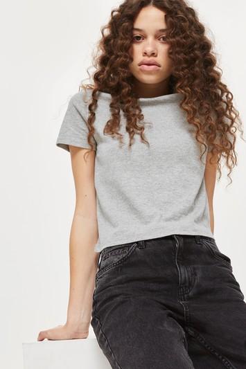 Topshop Tall Cropped T-shirt