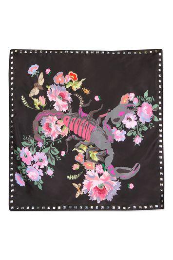 Topshop Scorpion Stud Silky Neckerchief