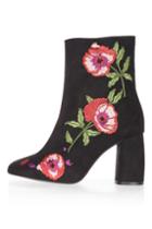 Topshop Madame Embroidery Boots