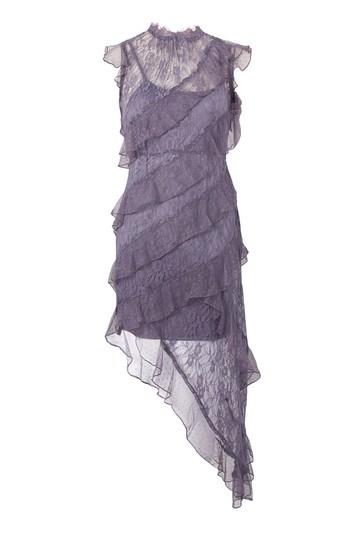 Topshop High Neck Lace Shift Dress