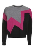 Topshop Geometric Print Burst Jumper