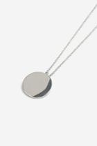 Topshop Freedom Finer Clean Disc Ditsy Necklace