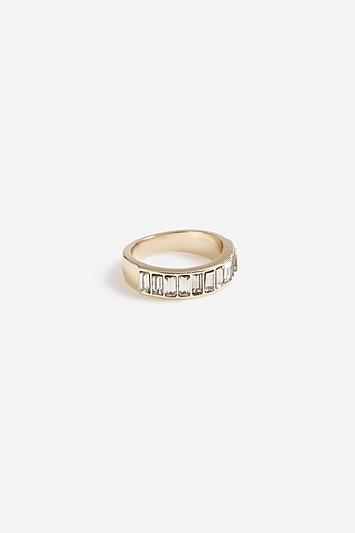 Topshop *gold Crystal Ring