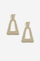 Topshop Foil Door Knocker Earrings