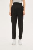 Topshop High Waisted Straight Leg Trousers By Boutique