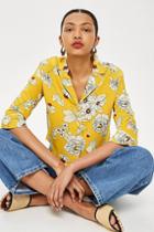 Topshop Floral Crop Pyjama Shirt