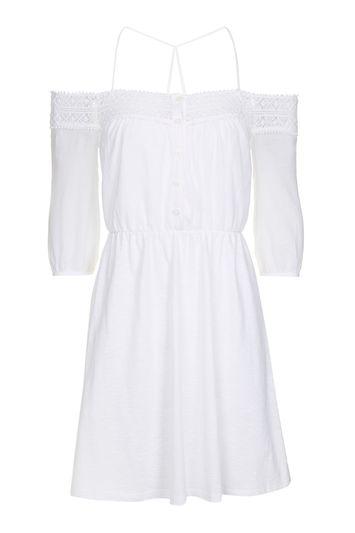 Topshop Crochet Cold Shoulder Sundress