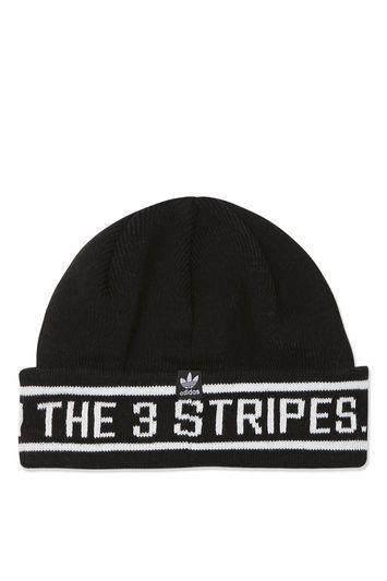 Topshop Slogan Beanie By Adidas