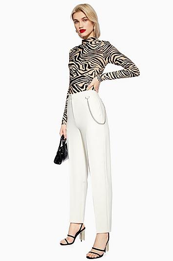 Topshop Chain Peg Trousers