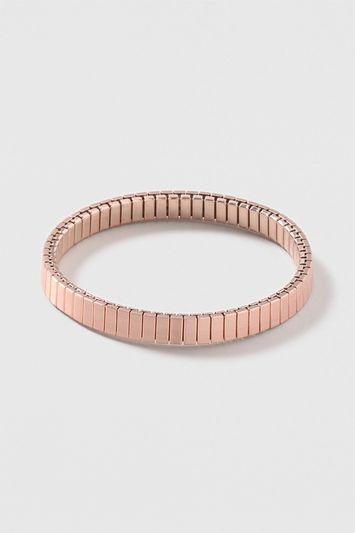 Topshop Stretch Stainless Steel Bracelet