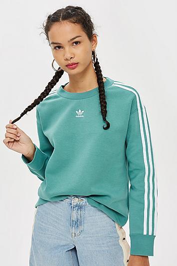 Topshop Crew Neck Sweatshirt By Adidas Originals