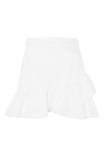 Topshop Moto Ruffle Mini Skirt