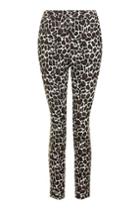 Topshop Animal Jaquard Print Cigarette Pants