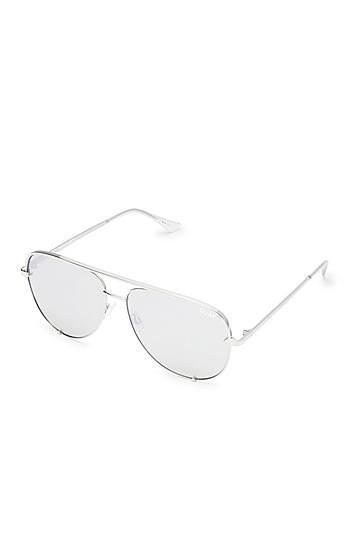 Topshop *silver High Key Sunglasses By Quay