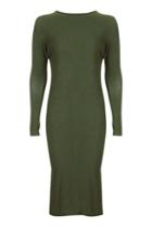 Topshop Knot Back Batwing Midi Dress