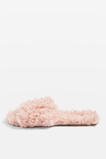 Topshop Hunt Shearling Slippers