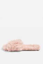 Topshop Hunt Shearling Slippers