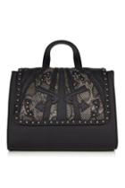 Topshop *black Arrow Tote Bag By Skinnydip