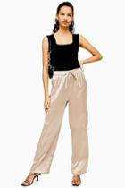 Topshop Slouch Satin Trousers