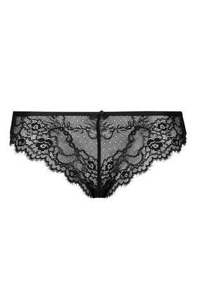 Topshop Mesh And Lace Mini Knicker