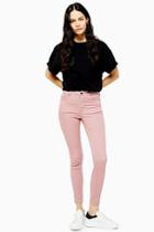 Topshop Pink Leigh Jeans