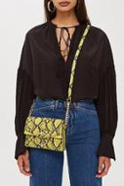 Topshop Selina Snake Effect Cross Body Bag