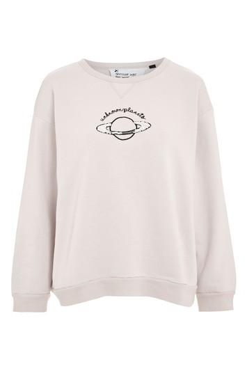 Topshop Unknown Planets Boxy Sweatshirt By Tee & Cake