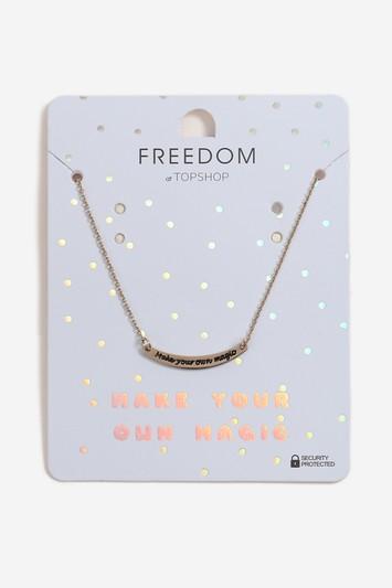 Topshop 'make Your Own Magic' Ditsy Necklace
