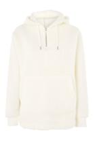Topshop Petite Amour Zip Borg Hoodie