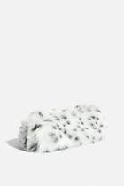 Skinny Dip *dalmatian Faux Fur Makeup Bag By Skinnydip