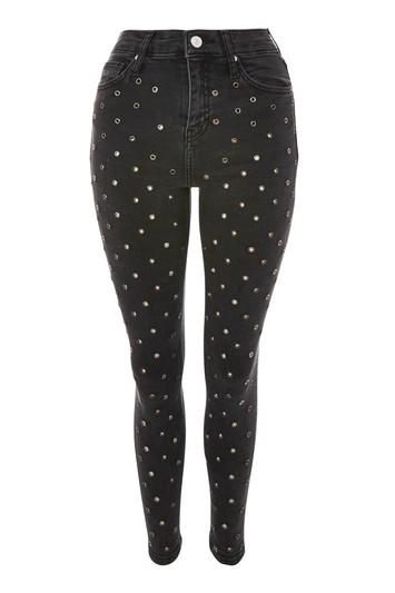 Topshop Moto Eyelet Jamie Jeans