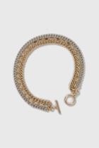 Topshop 3 Row Chain And T-bar Anklet