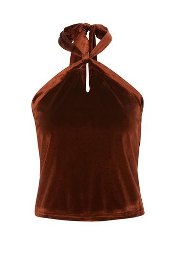 Topshop *never Going Back Redwood Cropped Top By Wyldr