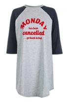 Topshop Monday Is Cancelled Sleep T-shirt