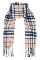 Topshop Thompson Camel Check Scarf