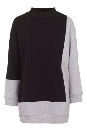 Topshop Colour Block Tunic Top