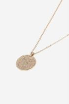Topshop *engraved Coin Layered Necklace