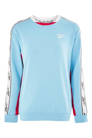 Topshop Vector Tape Crew Sweatshirt By Reebok