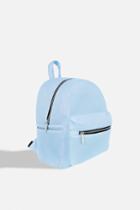 Topshop *blue Mesh Backpack By Skinnydip
