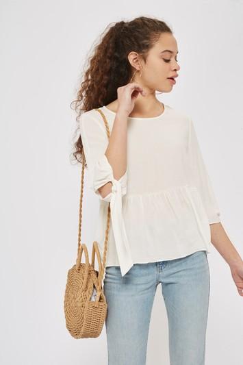 Topshop Peplum Casual Top