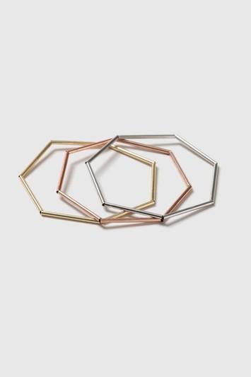 Topshop Metal Bar Beaded Bracelet Pack