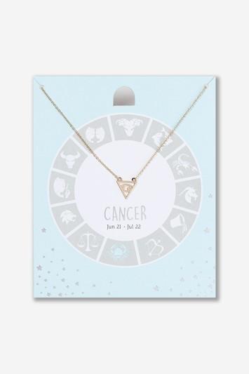 Topshop Cancer Horoscope Ditsy Necklace